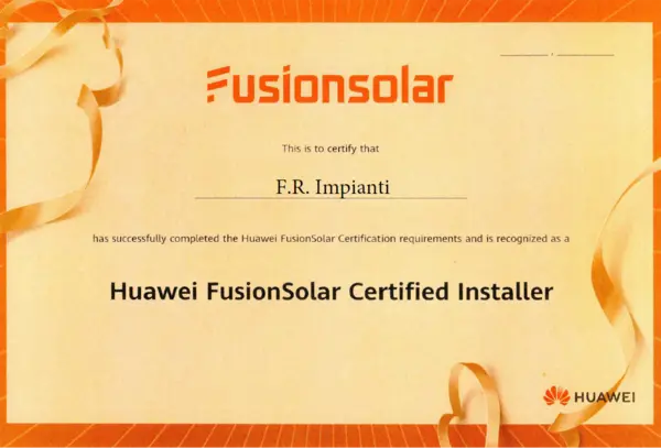 Huawei FusionSolar Certified Installer